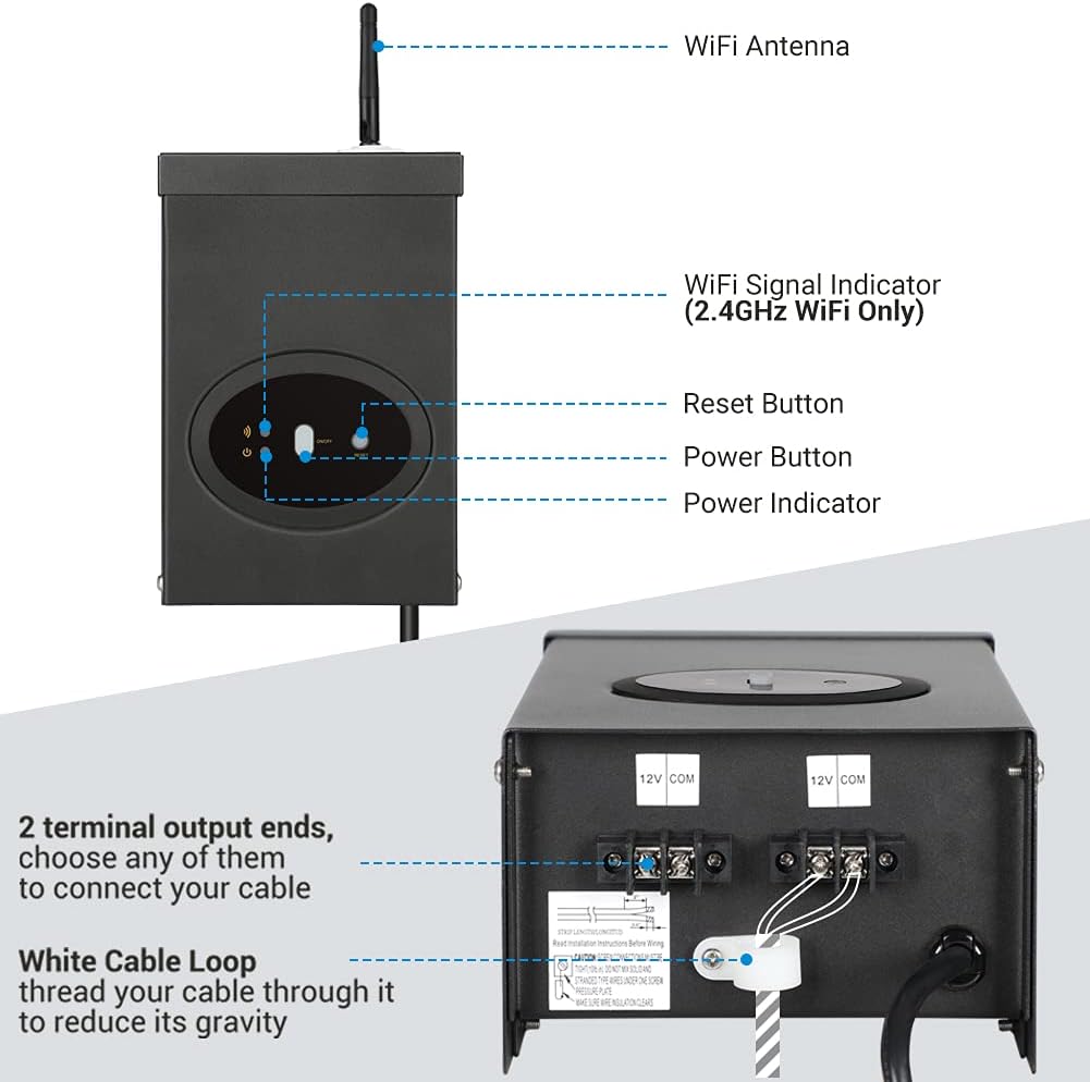 200W Smart Wi-Fi Low Voltage Transformer D8994