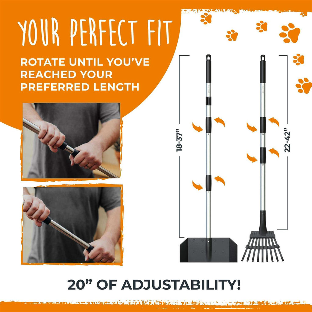 Dog Pooper Scooper and Rake Set P6624