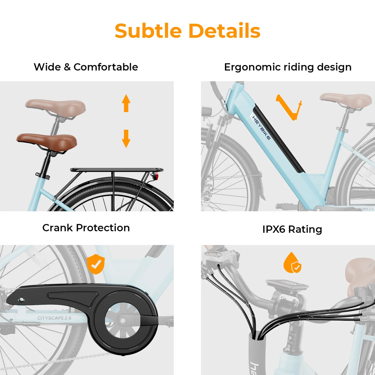 Electric Bike 500W 36V 13Ah Removable Battery 26 7-Speed Q9972