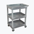 24 x 18 Plastic Three Shelf Utility Cart J360721