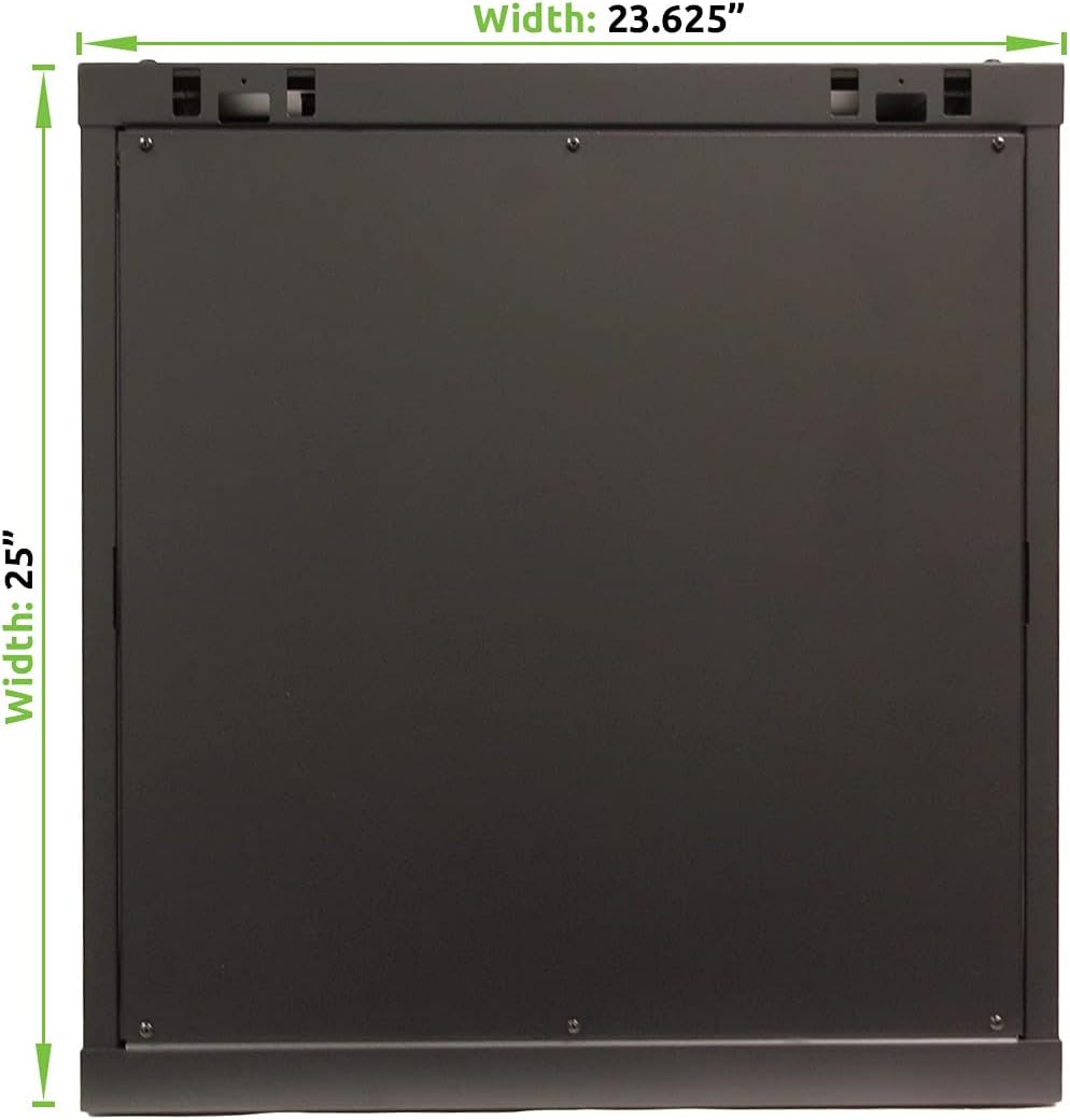 12U Wall Mount Network Server Cabinet Rack Enclosure Glass Door Lock U44065