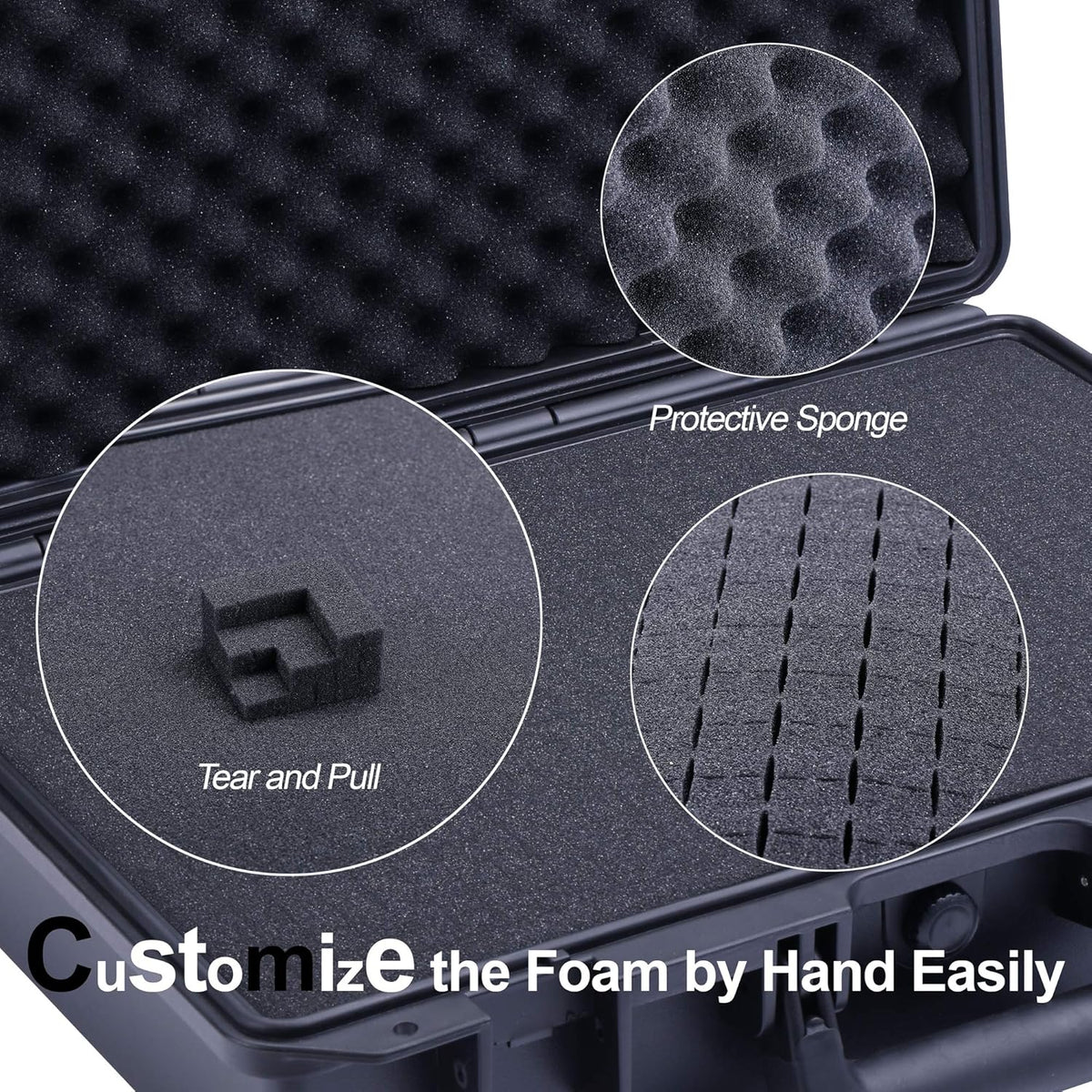 Waterproof Hard Case with Customizable Foam Insert V70277