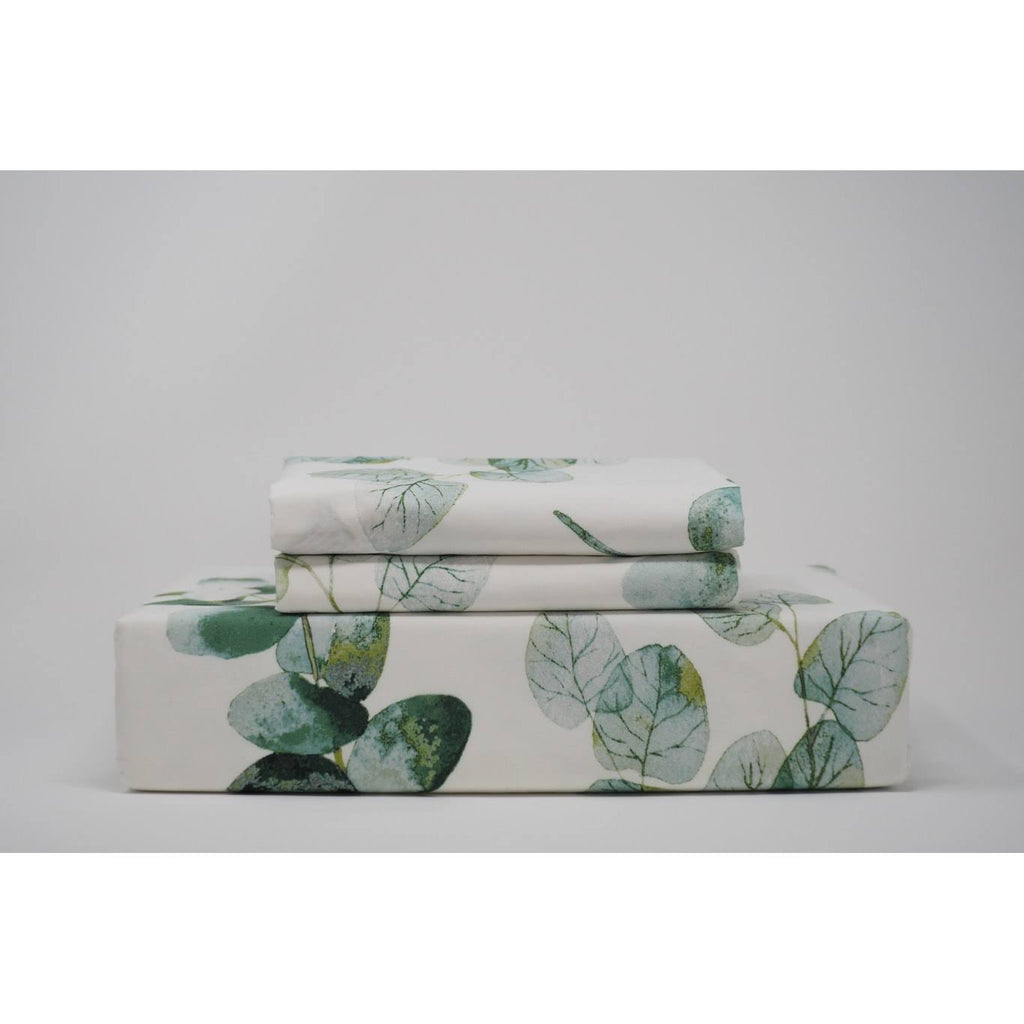 Green Twin Eucalyptus Duvet Cover Set K381541