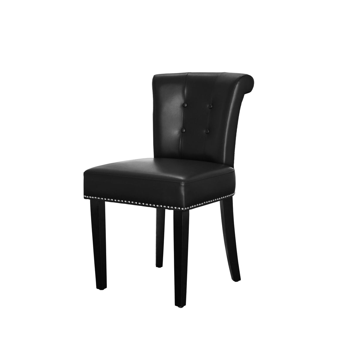 Faux Leather Dining Chair Set of 2 Grey M64714