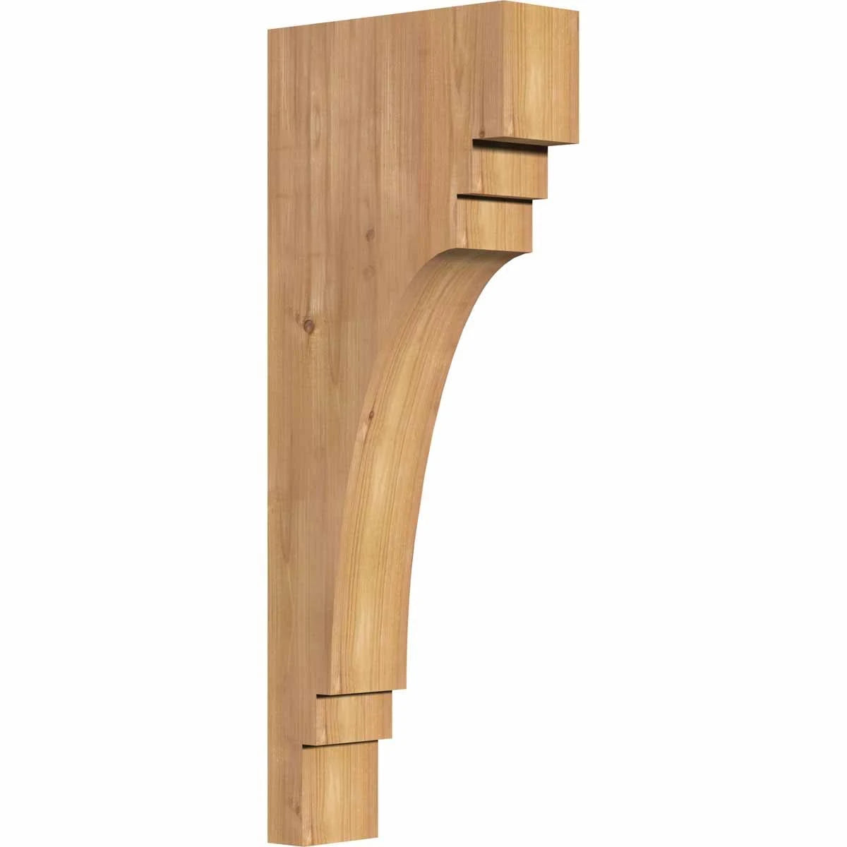3 1/2x22W x 10x22D x 26x22H Western Red Cedar Corbel B99425
