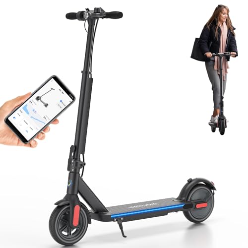 Electric Scooter with Folding, Solid Tires, Dual Braking, Cruise Control T179