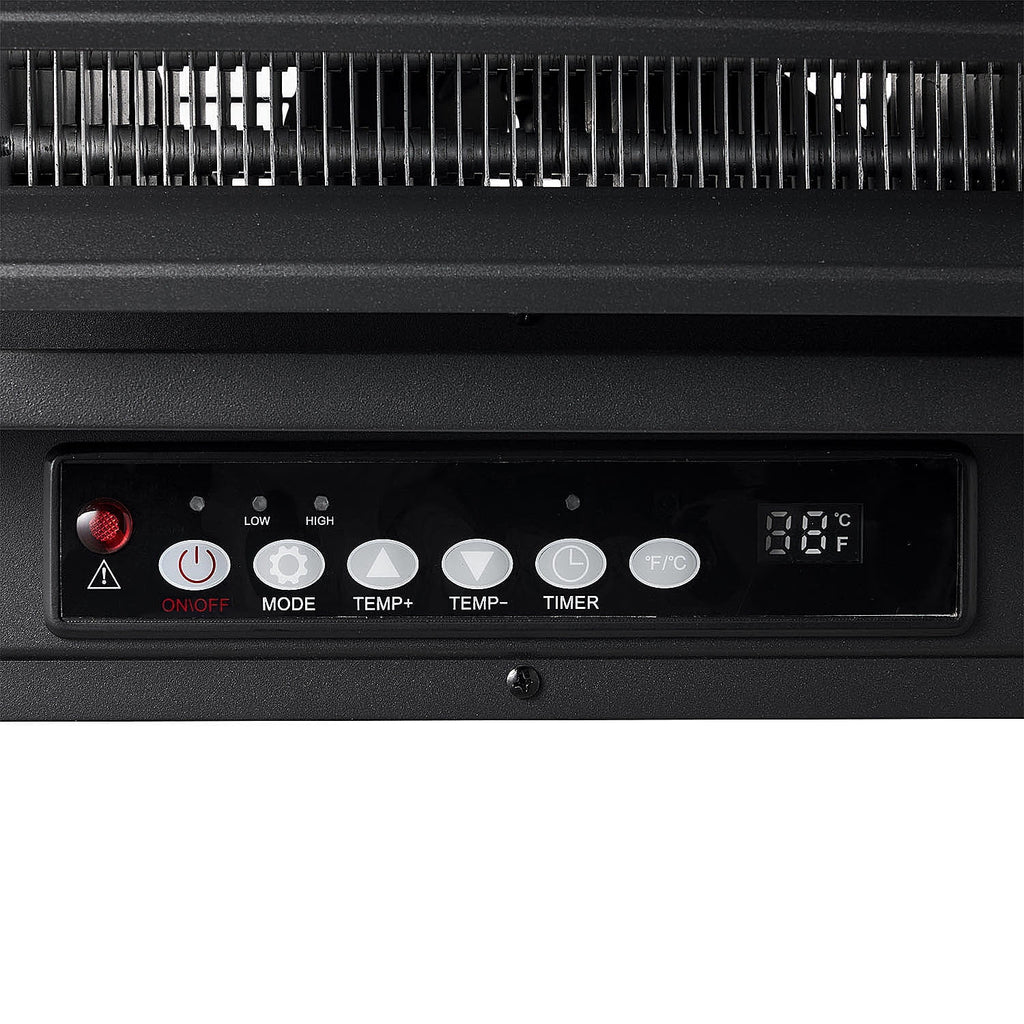 Black 7500W 240V Hard Wired Digital Electric Garage Heater with Remote O217698