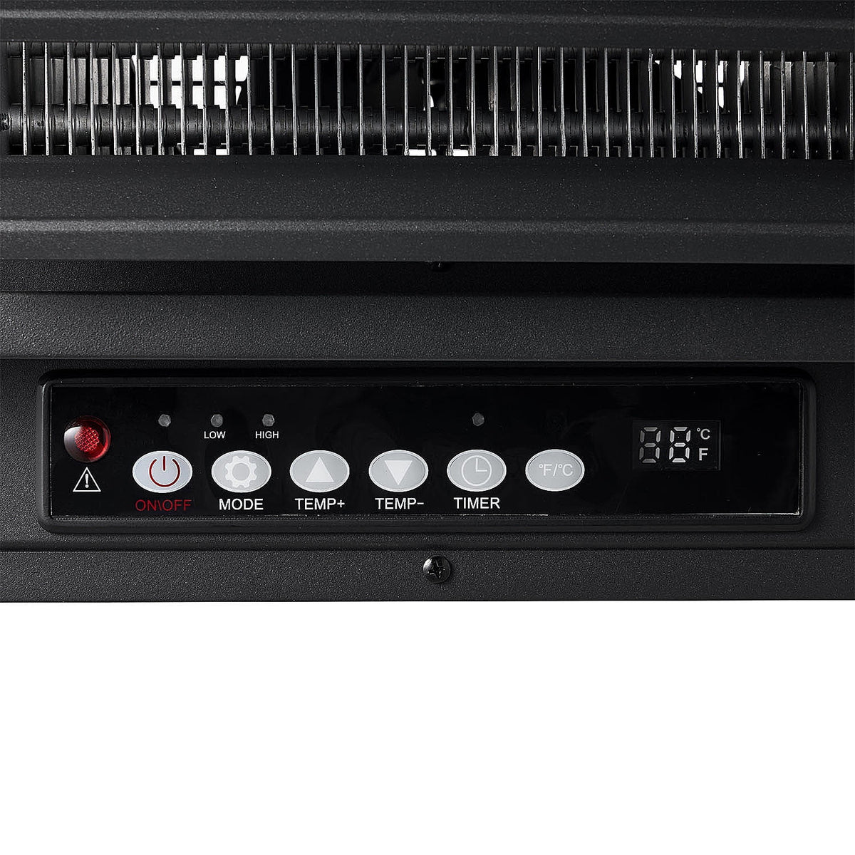 Black 7500W 240V Hard Wired Digital Electric Garage Heater with Remote O217698