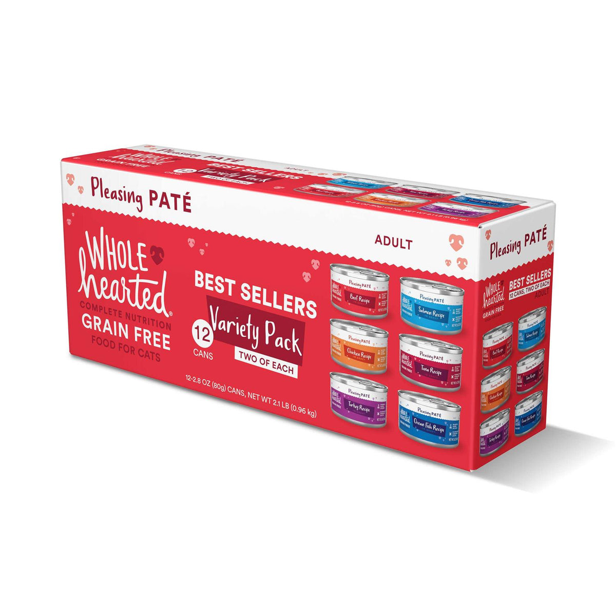 Grain Free Wet Cat Food Pate Variety Pack J13378