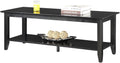 Espresso Coffee Table with Shelf Z74173