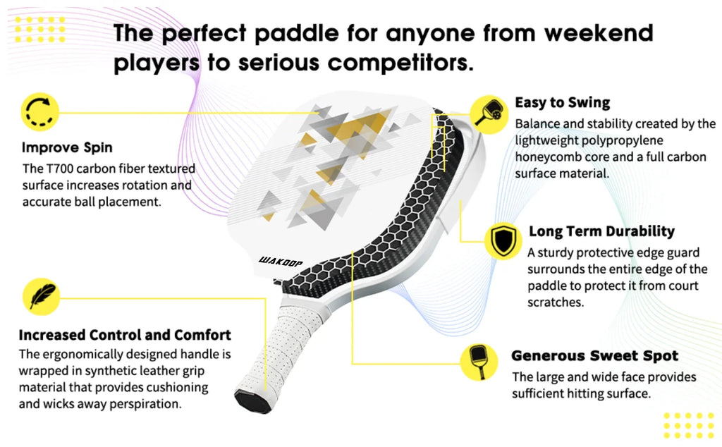 Composite Pickleball Paddle with Cover K24258
