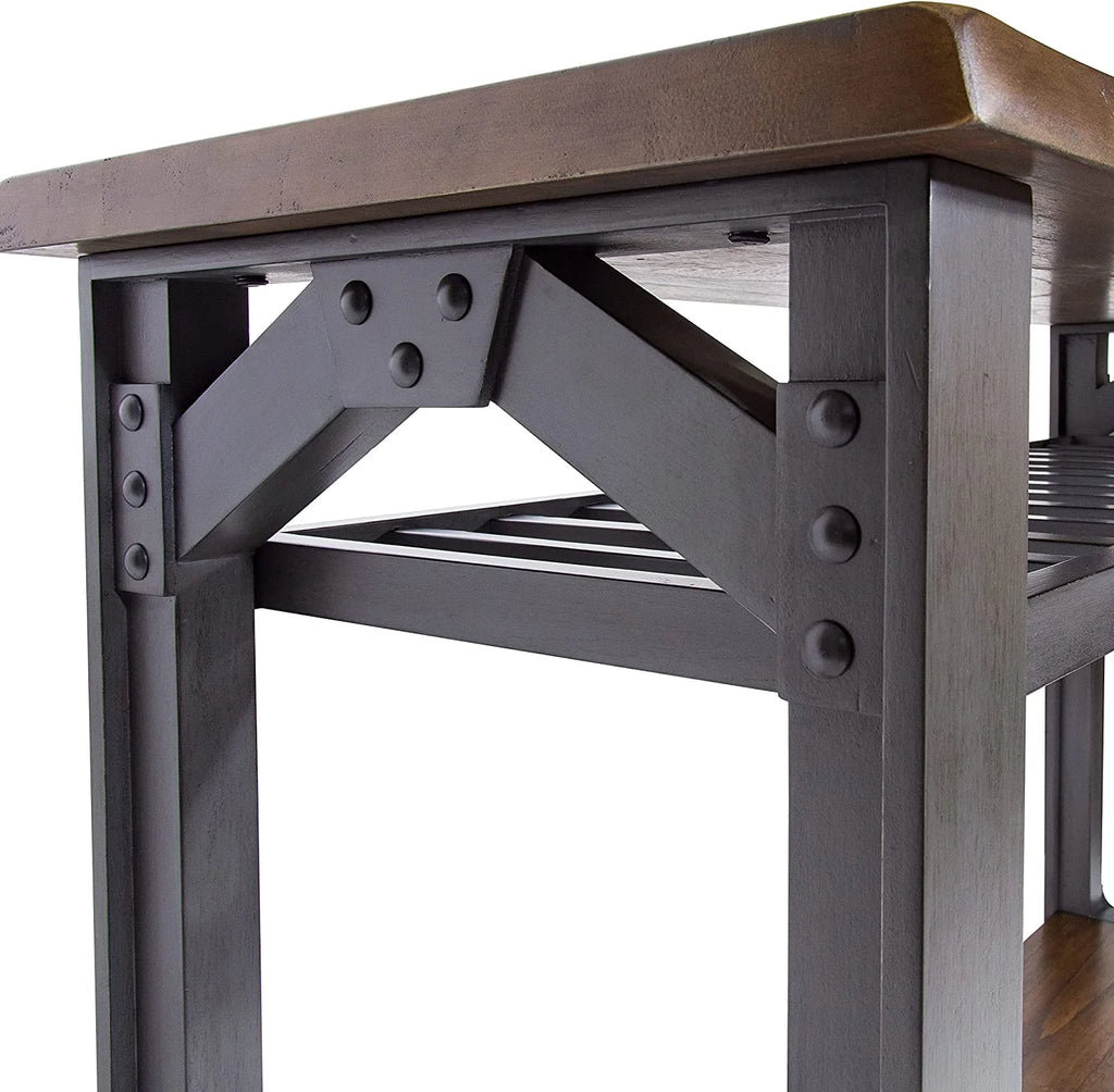 Console Table Graphite Grey Brown H2967