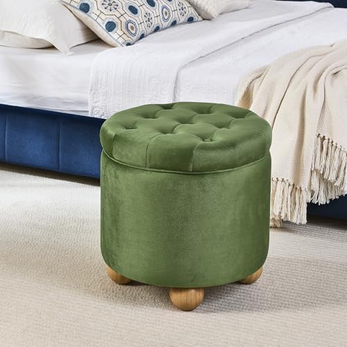 Set of 3 Nesting Ottoman Table with Storage Ottoman and Foot Stool O206