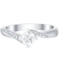 Sparkling Round Cut 2.50 CT Diamond Anniversary Ring, 14K White Gold - Size 6.5 X19646