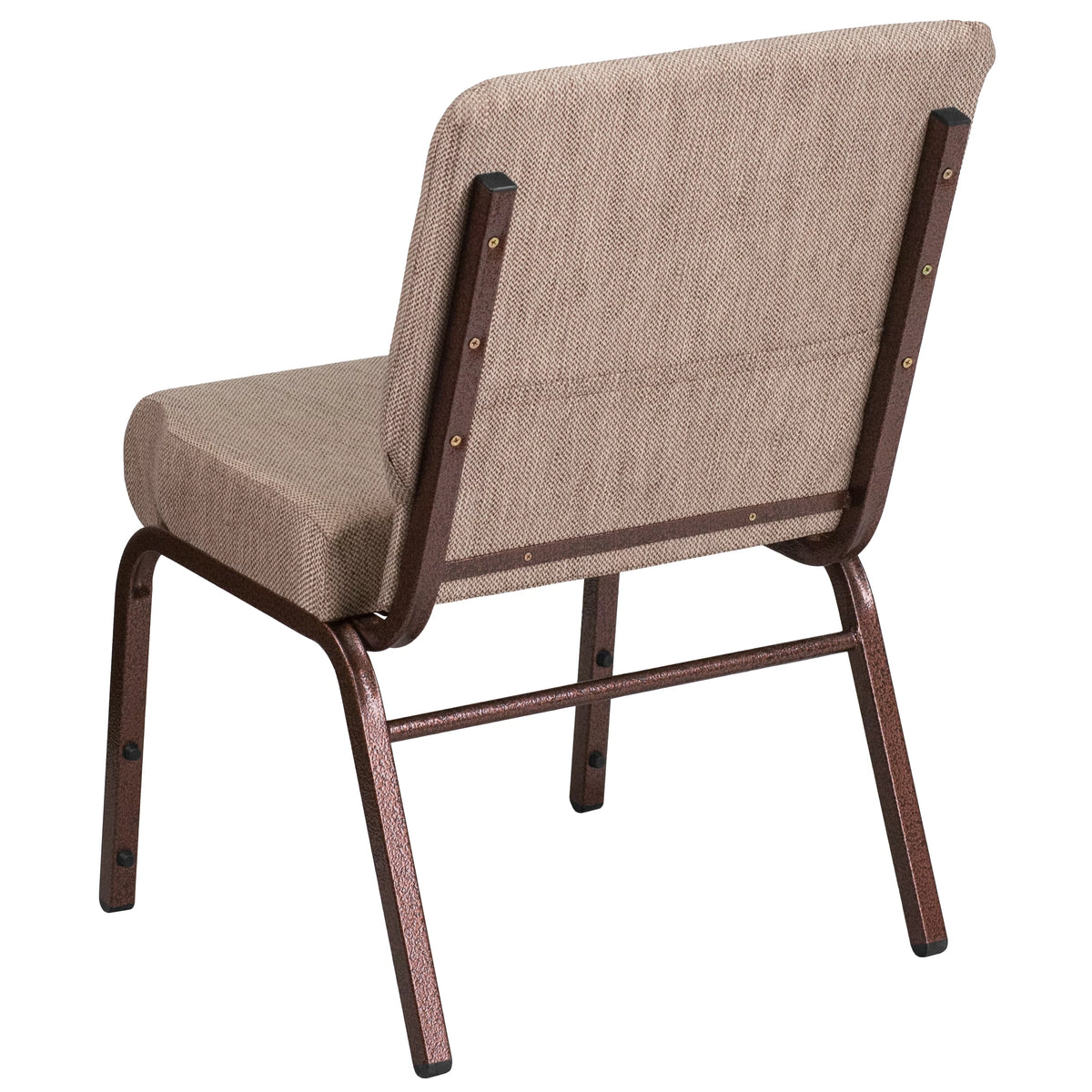 Beige Fabric Stacking Church Chair E864708