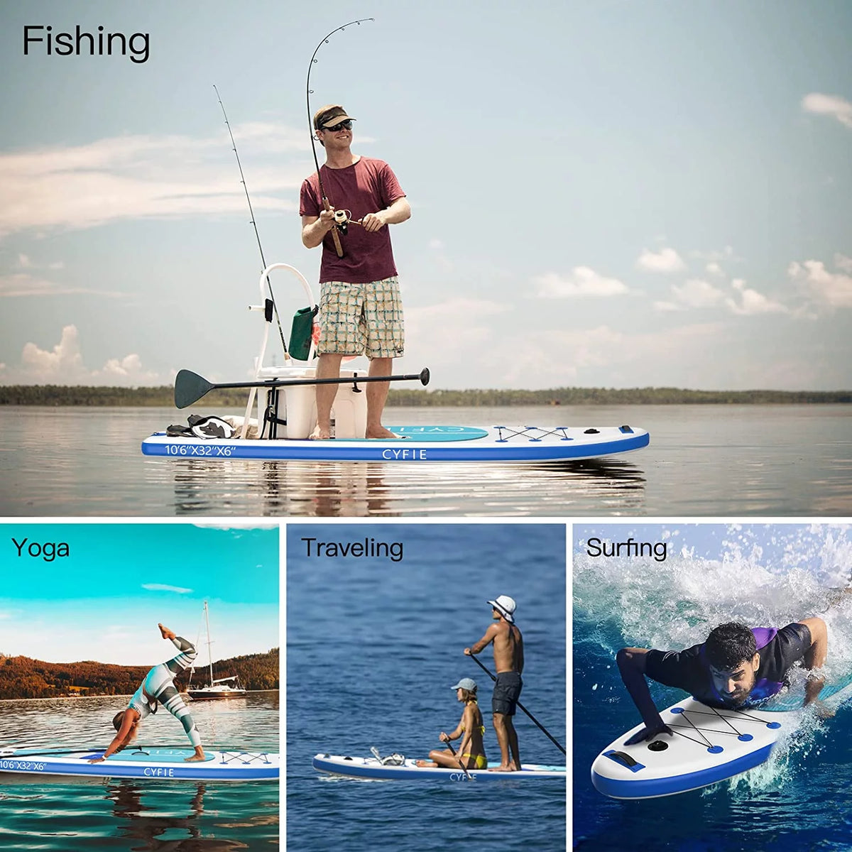 10.6 ft Inflatable Paddle Board T292269