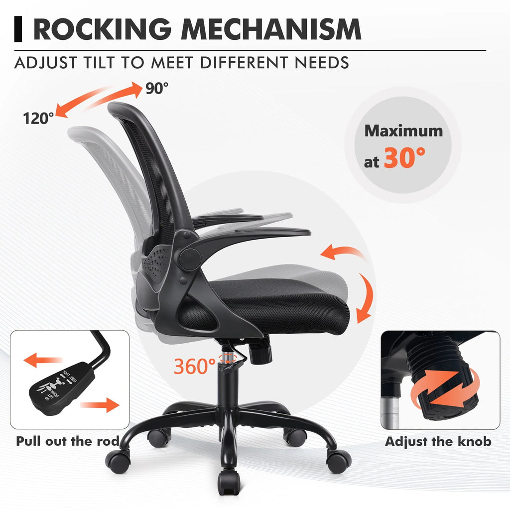 Black Ergonomic Mesh Office Chair W73088