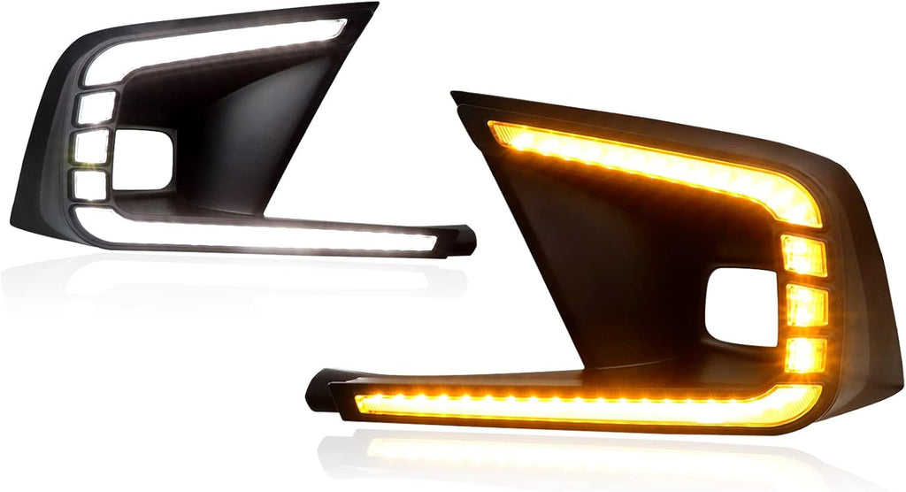 Amber Sequential Turn Signal LED Front Fog Lights for Honda Civic 2022 11th Gen 4-Door Sedan Y367192
