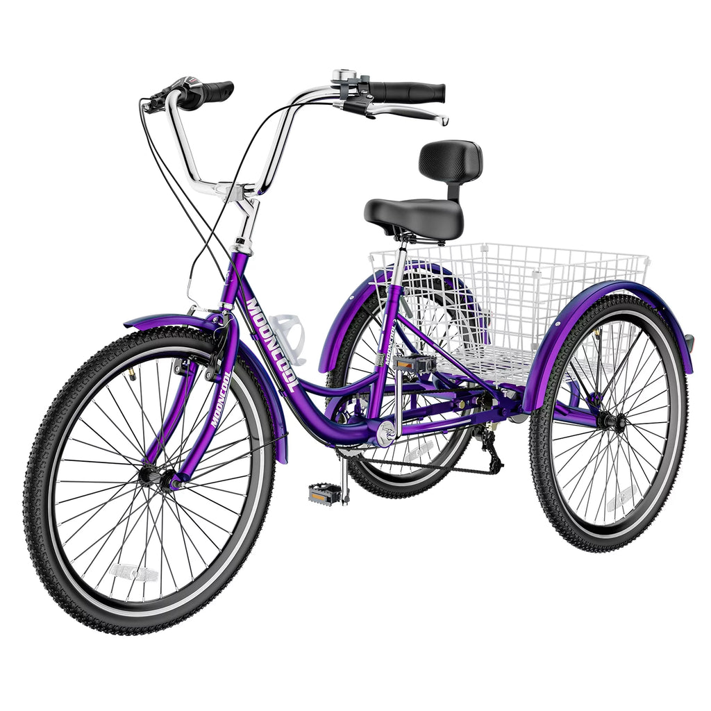 20"/24"/26" 7 Speed Adult Tricycles with Large Basket N669