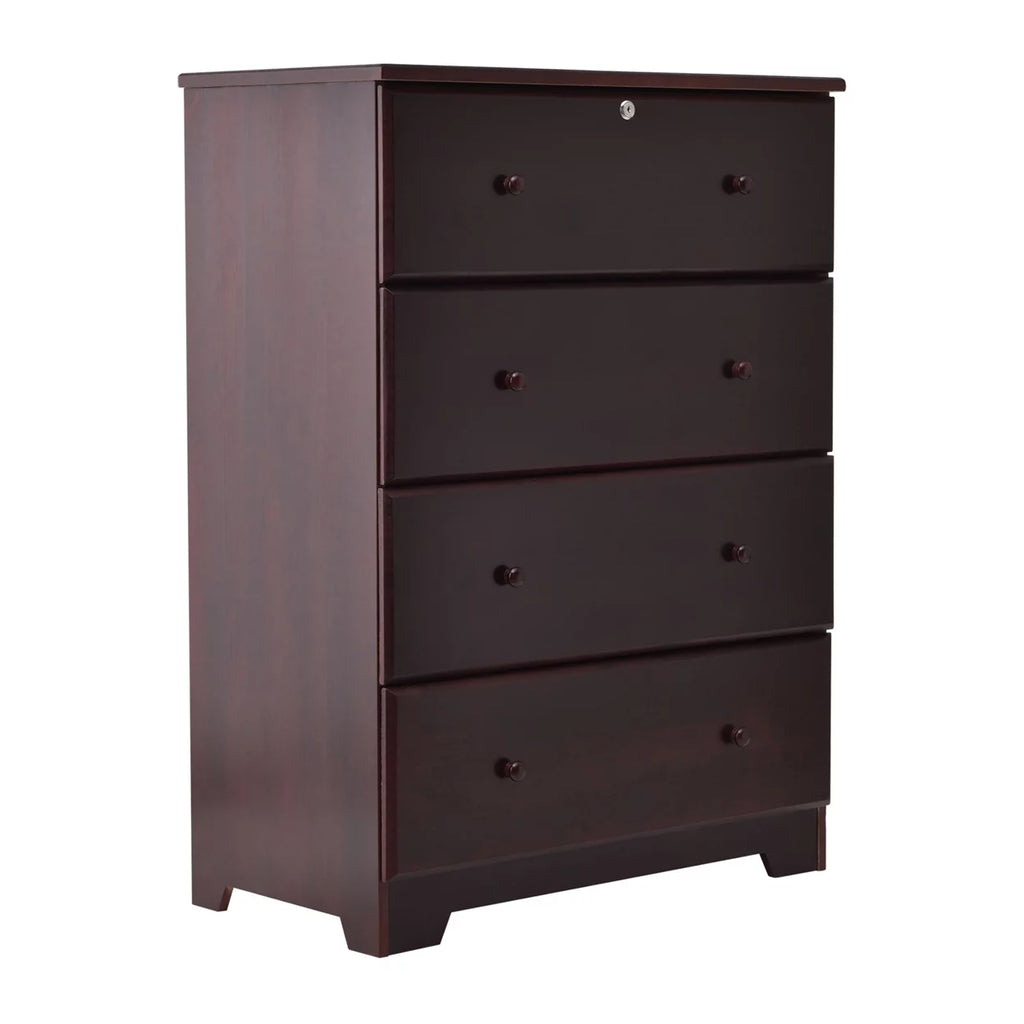 Solid Pine Wood 4 Drawer Chest Dresser C724602