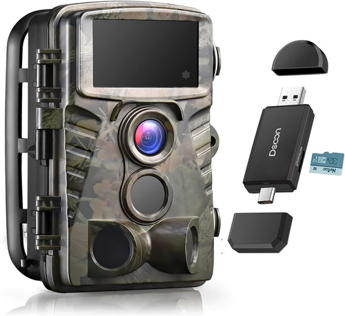 32MP 4K Trail Camera with 65ft Night Vision IP66 Waterproof Game Camera Pack of 2 W1347