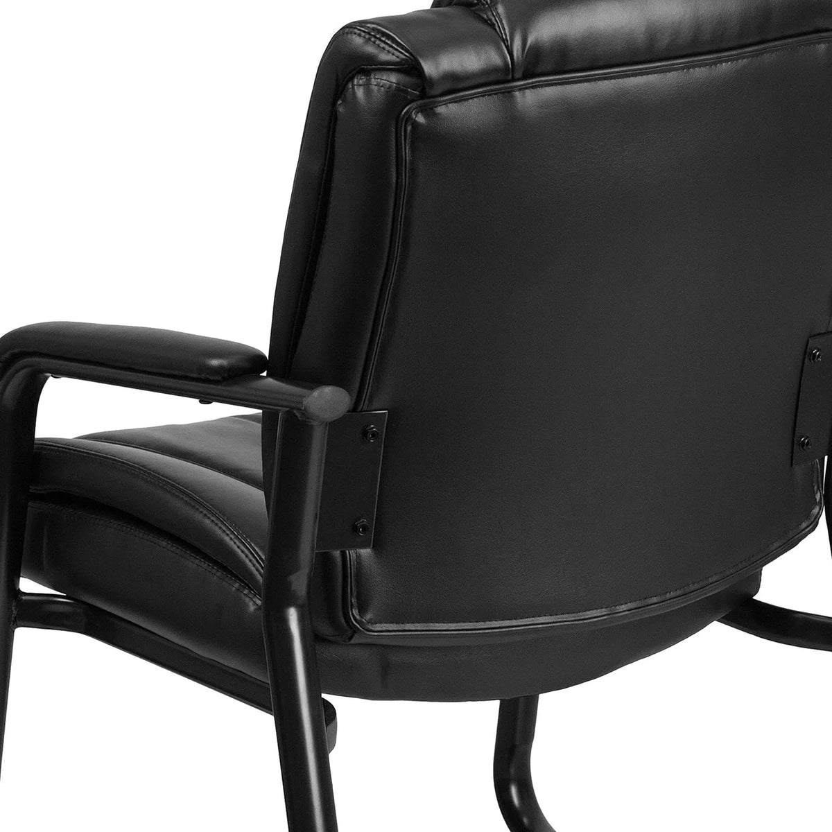 Black Leathersoft Reception Chairs G9412