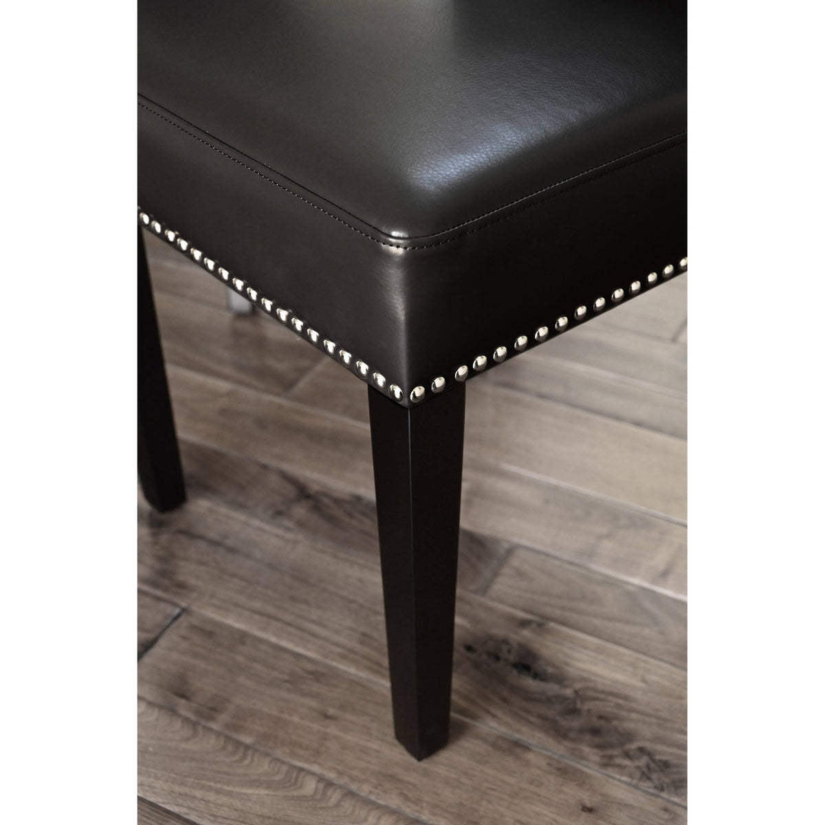 Faux Leather Dining Chair Set of 2 Grey M64714