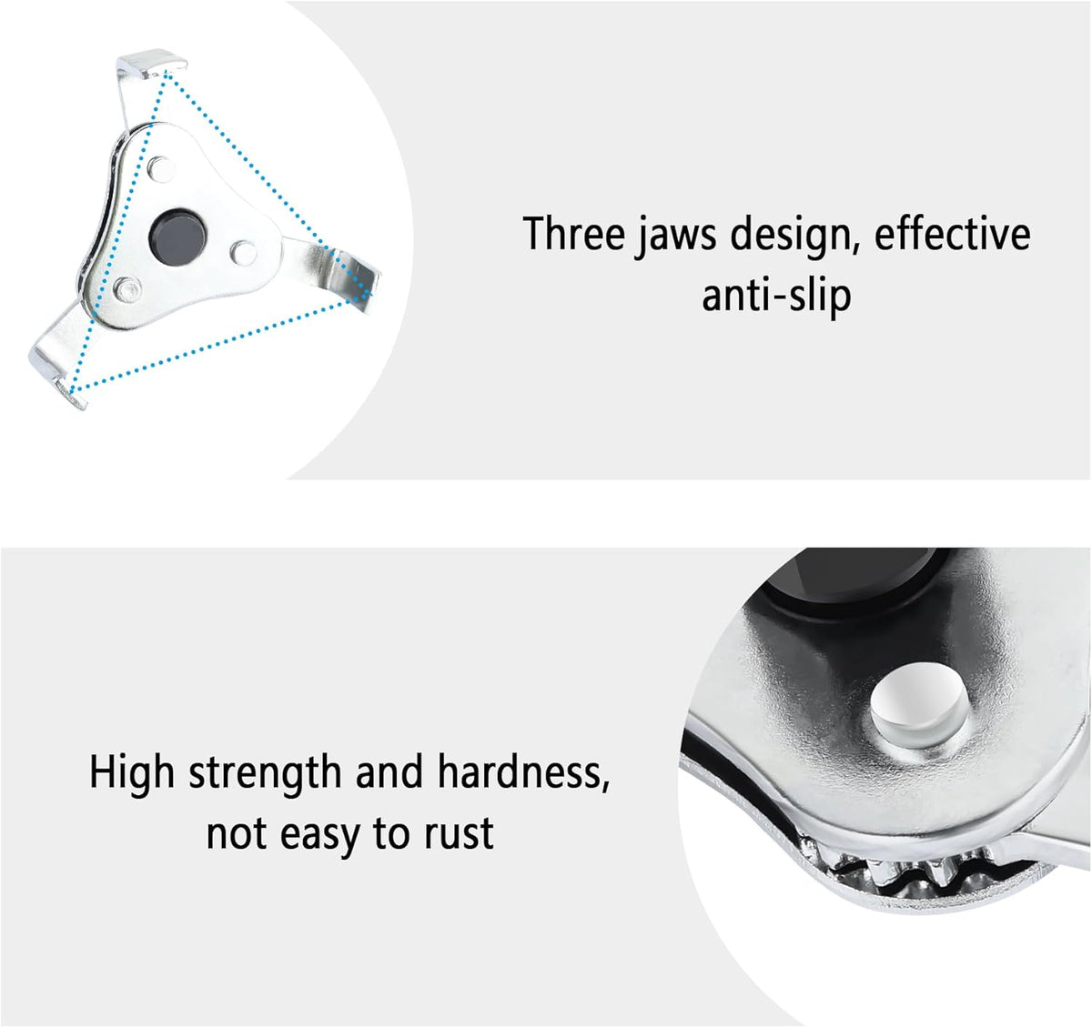 3 Jaw 2 Way Adjustable Oil Filter Wrench Tool D8801
