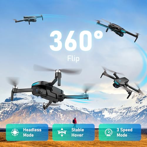 1080P HD FPV Camera Drone with Brushless Motor, 2 Batteries, Foldable G153170