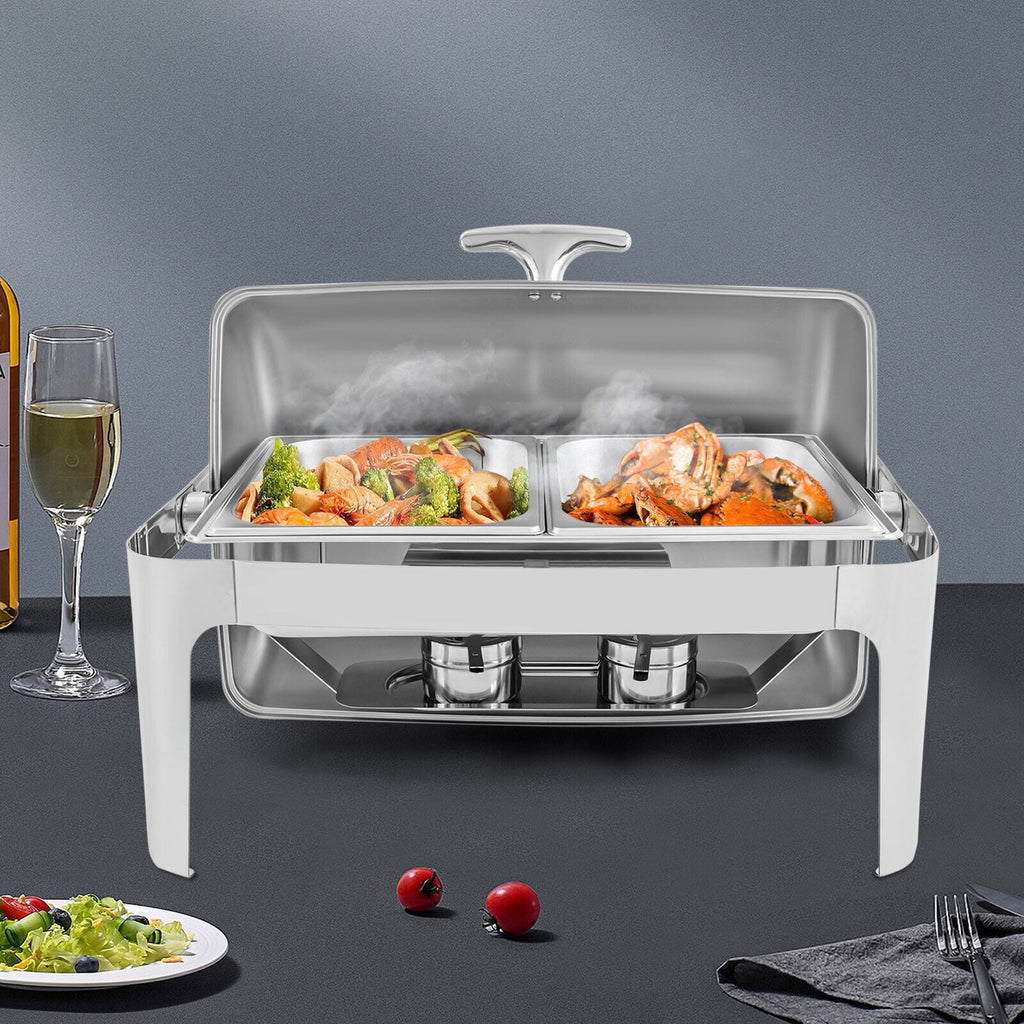 9.54QT Stainless Steel Chafing Dish Set W33454