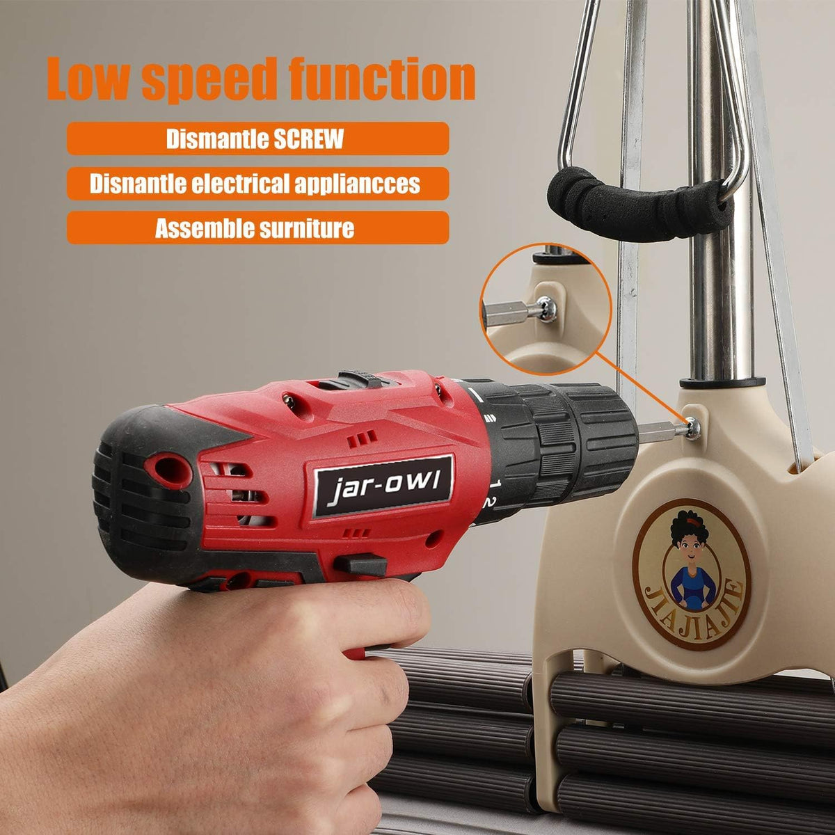 16.8V Cordless Drill Set with 2 Batteries and Toolbox Storage Case, 108 Piece H4669