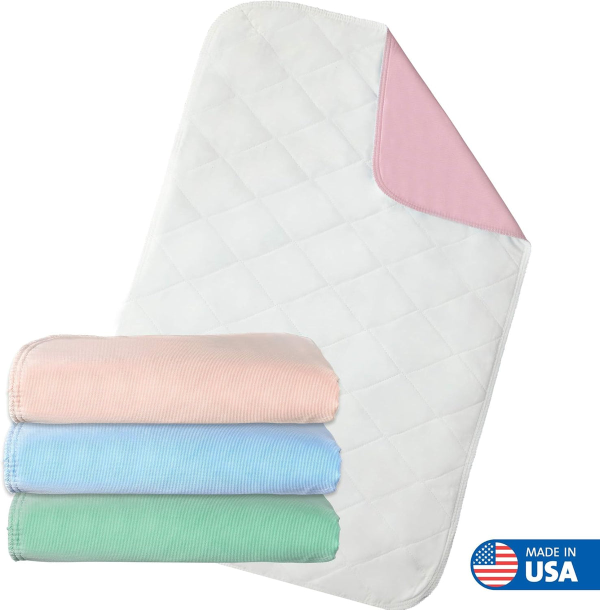 4 Pack 24” x 36” Reusable Waterproof Incontinence Bed Pads Q977