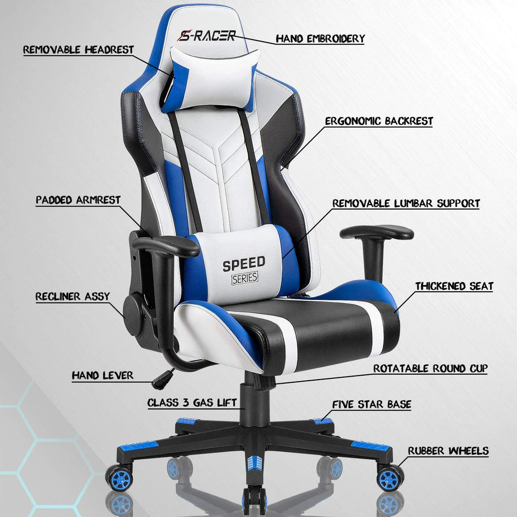 Ergonomic High Back PU Leather Gaming Chair L76678