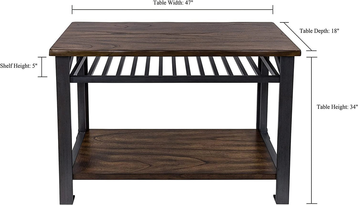 Console Table Graphite Grey Brown H2967