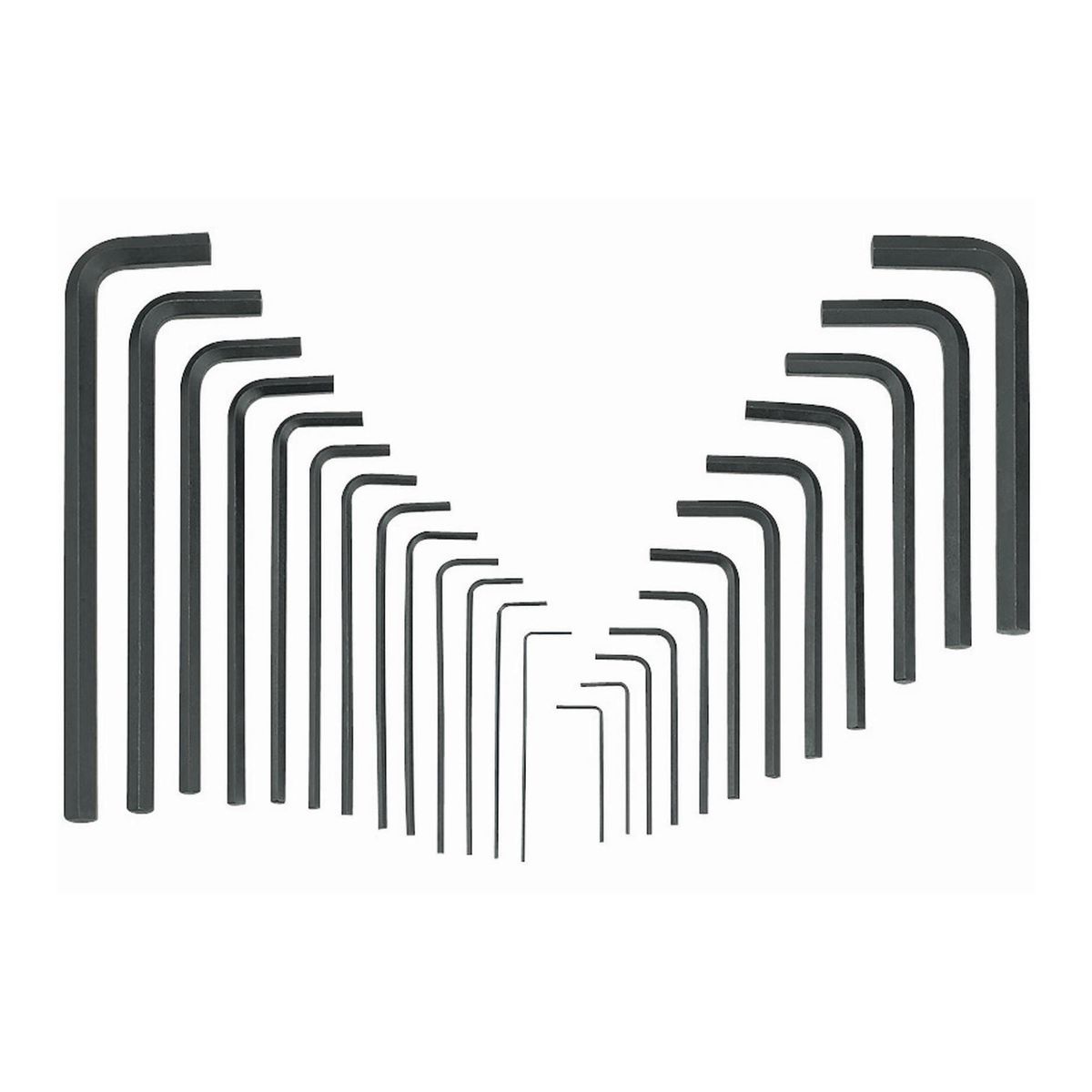 25 Piece SAE and Metric Hex Key Set E807