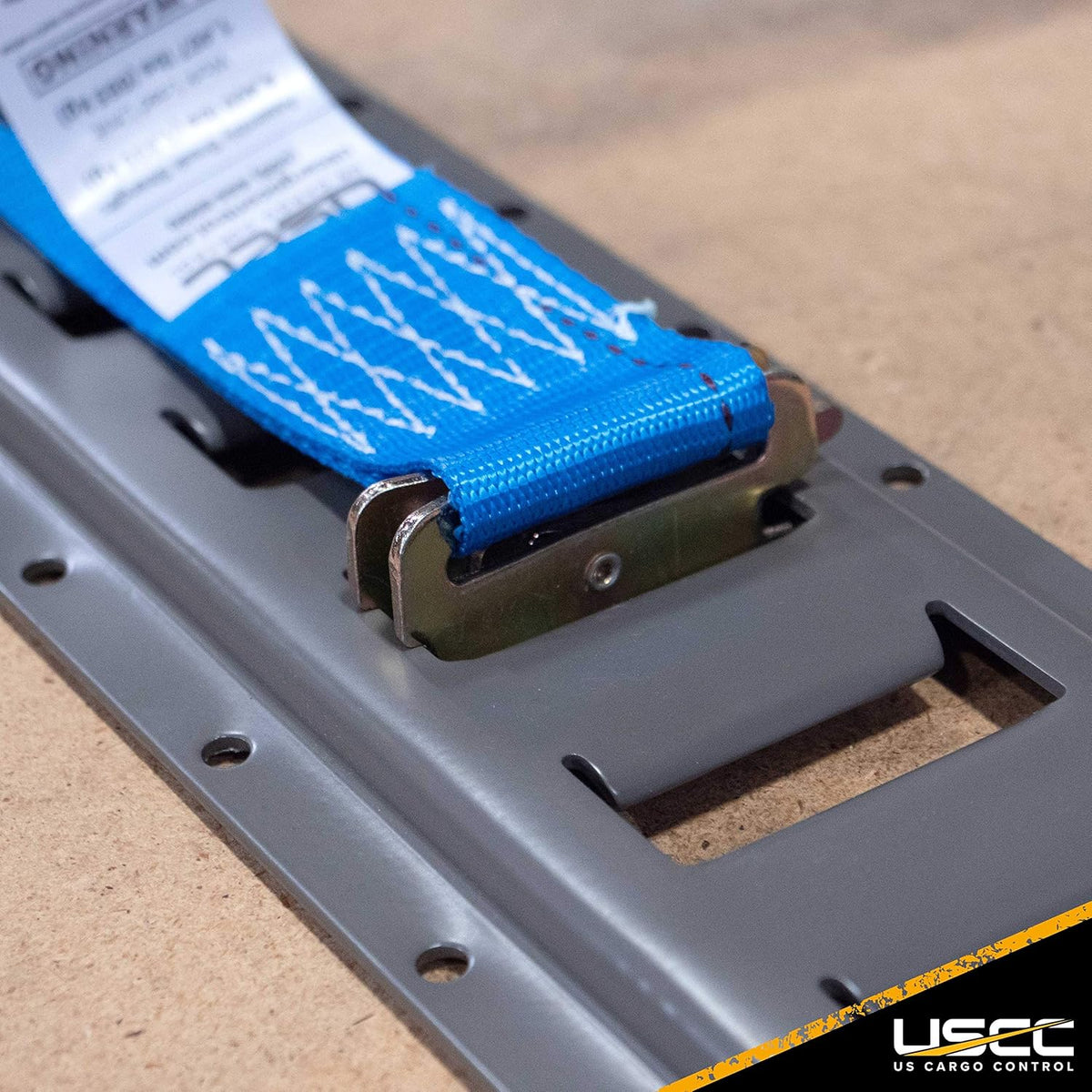 8 Foot Length 12 Gauge Steel Cargo E Track - 2 Pack M508