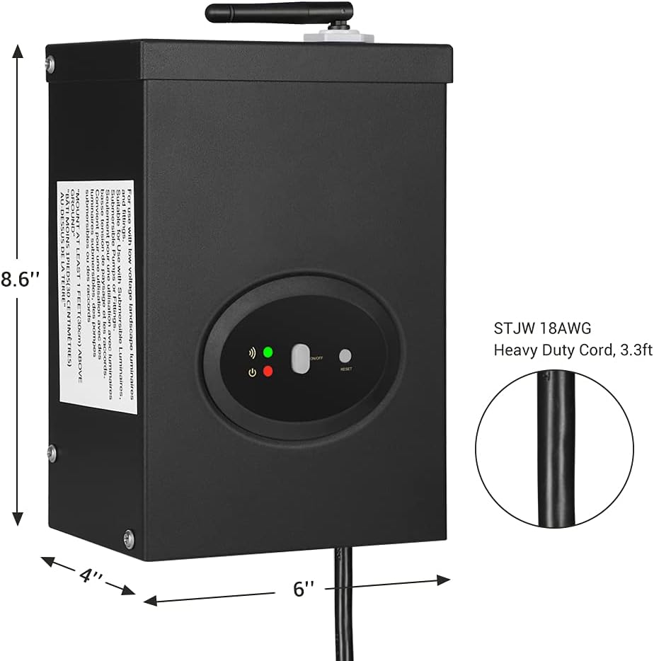 200W Smart Wi-Fi Low Voltage Transformer D8994