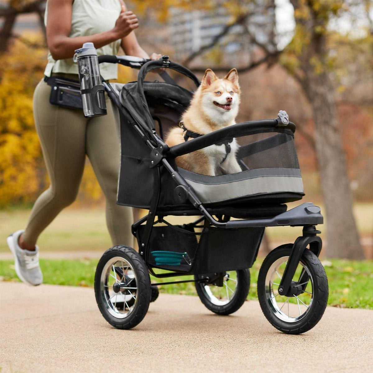 Collapsible Cat & Dog Jogger Stroller A92606