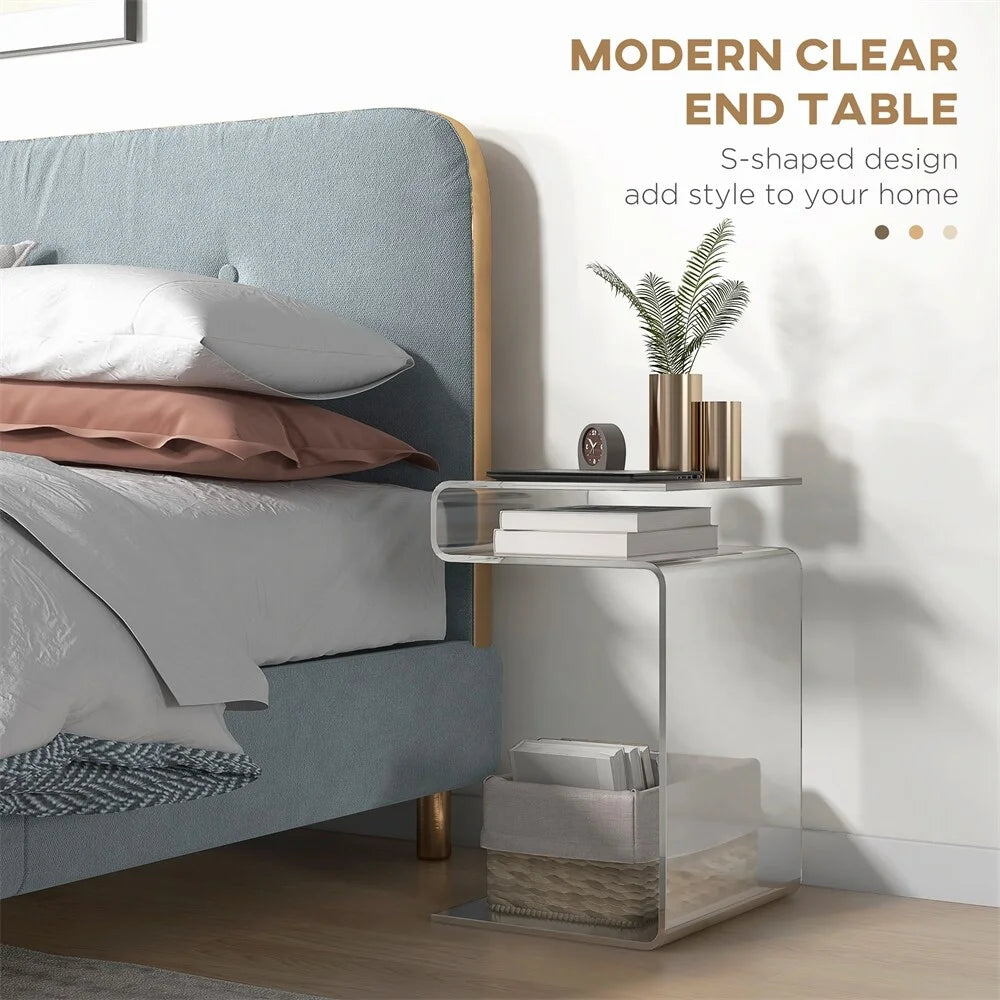 2-Tier Acrylic Side Table H3605