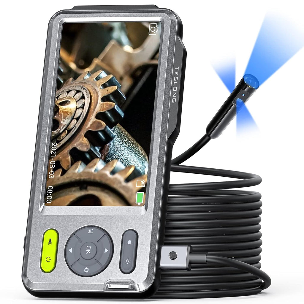 Triple Lens Endoscope Borescope Inspection Camera with 5'' Screen 16.5ft D783106