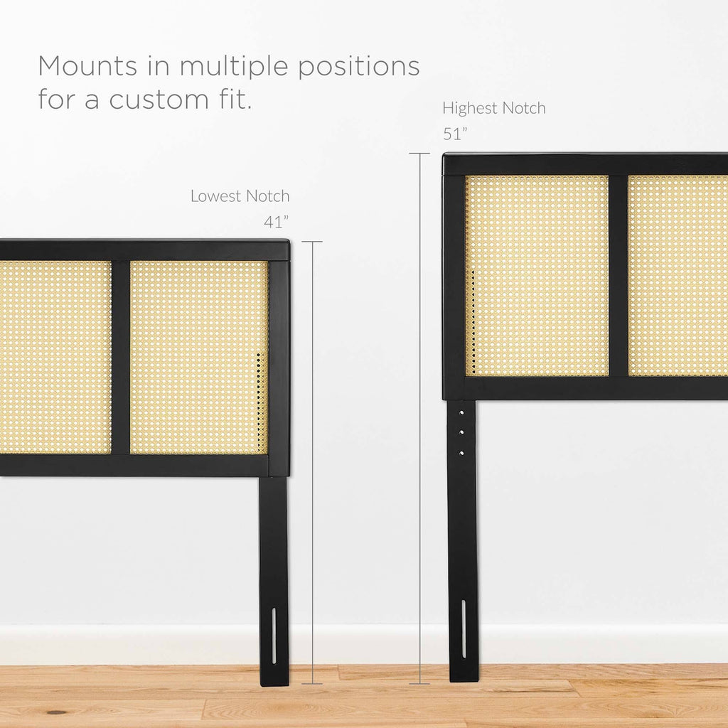 Gray Cane Full Headboard E478025