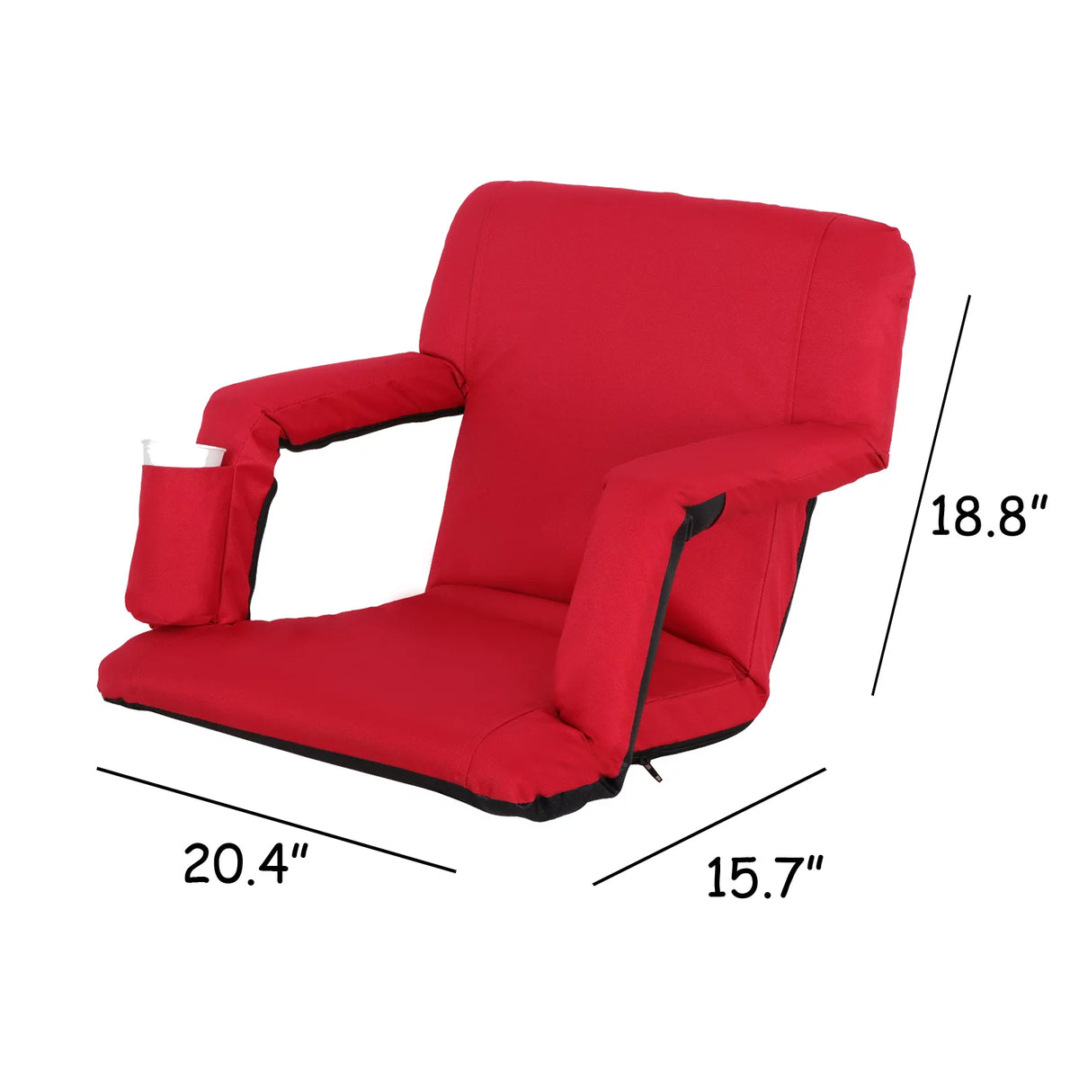 Red Stadium Seats Chairs 2 Pieces V872393