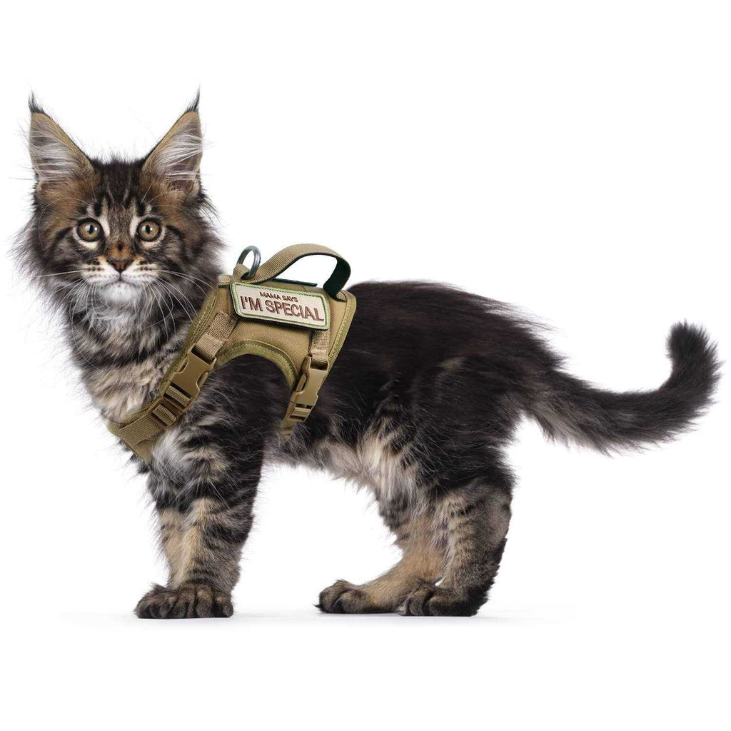 Tactical Cat Harness Soft Mesh Adjustable Pet Vest Harness X26054