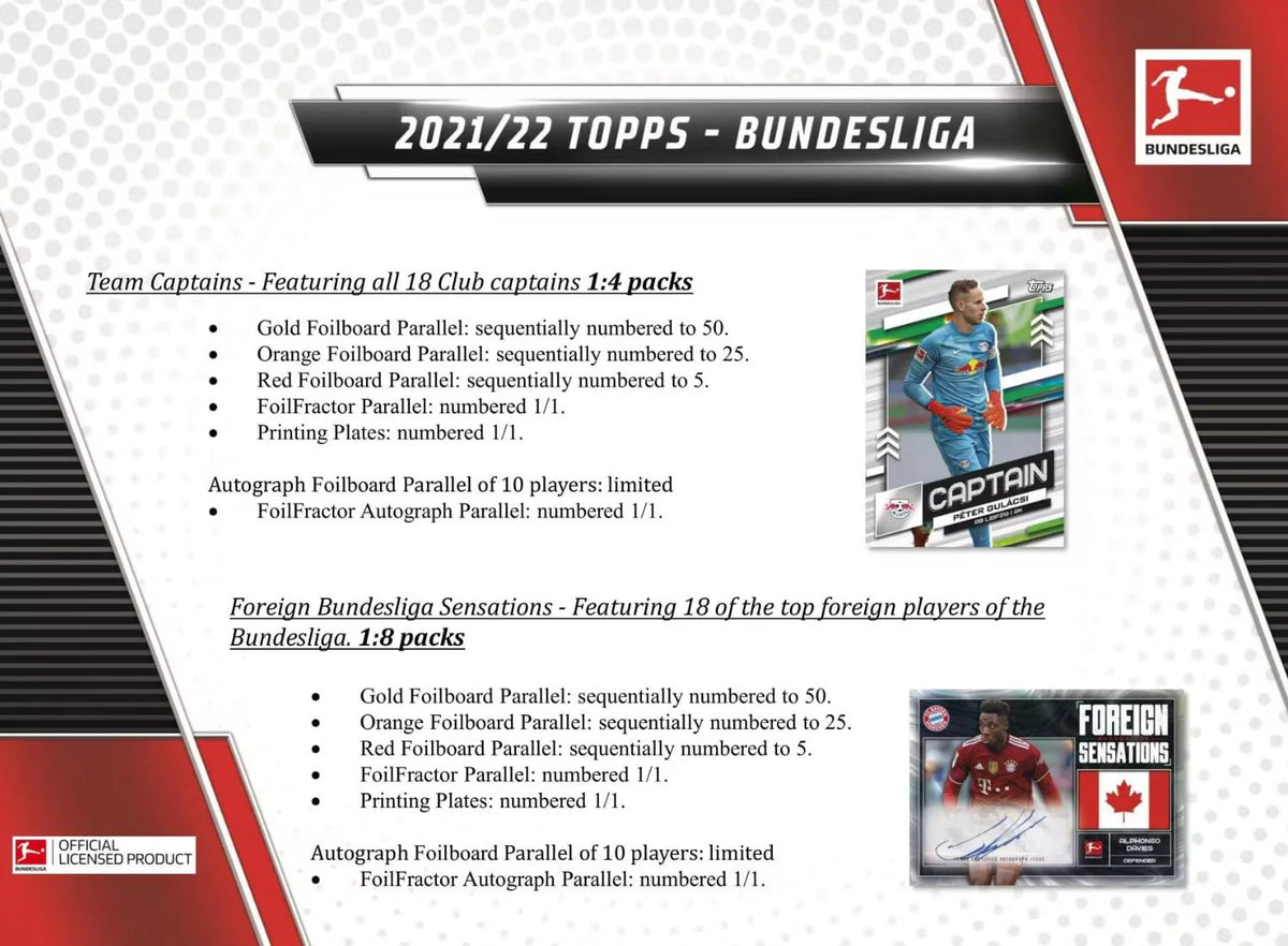 2021-22 Soccer Trading Card Box (24 Packs) R780