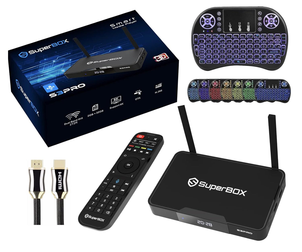 8K HDMI Cable & Backlit Mini Keyboard C608444