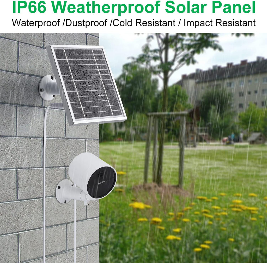 Silver Solar Panel for Outdoor Security Camera D2666