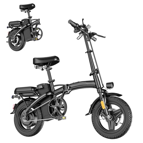 Peak 500W 23MPH Folding Electric Bike 48V 12AH T233