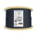 Bulk Ethernet Cable Reel, Cat6 Shielded Riser, 1000ft, Black U92801