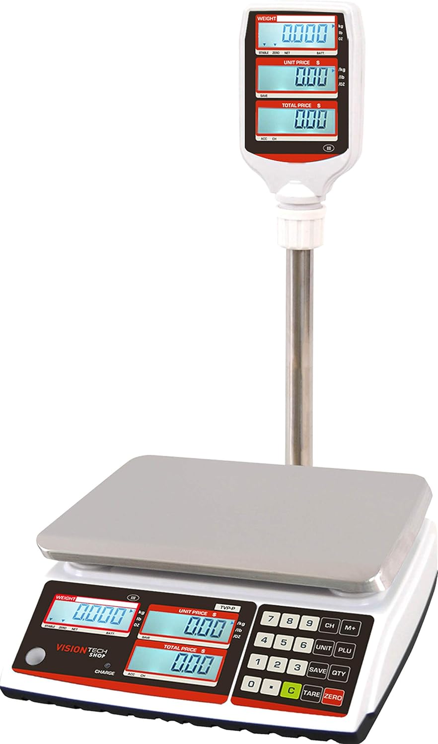 Price Computing Scale, 60lb Capacity, 0.01lb Readability I387342
