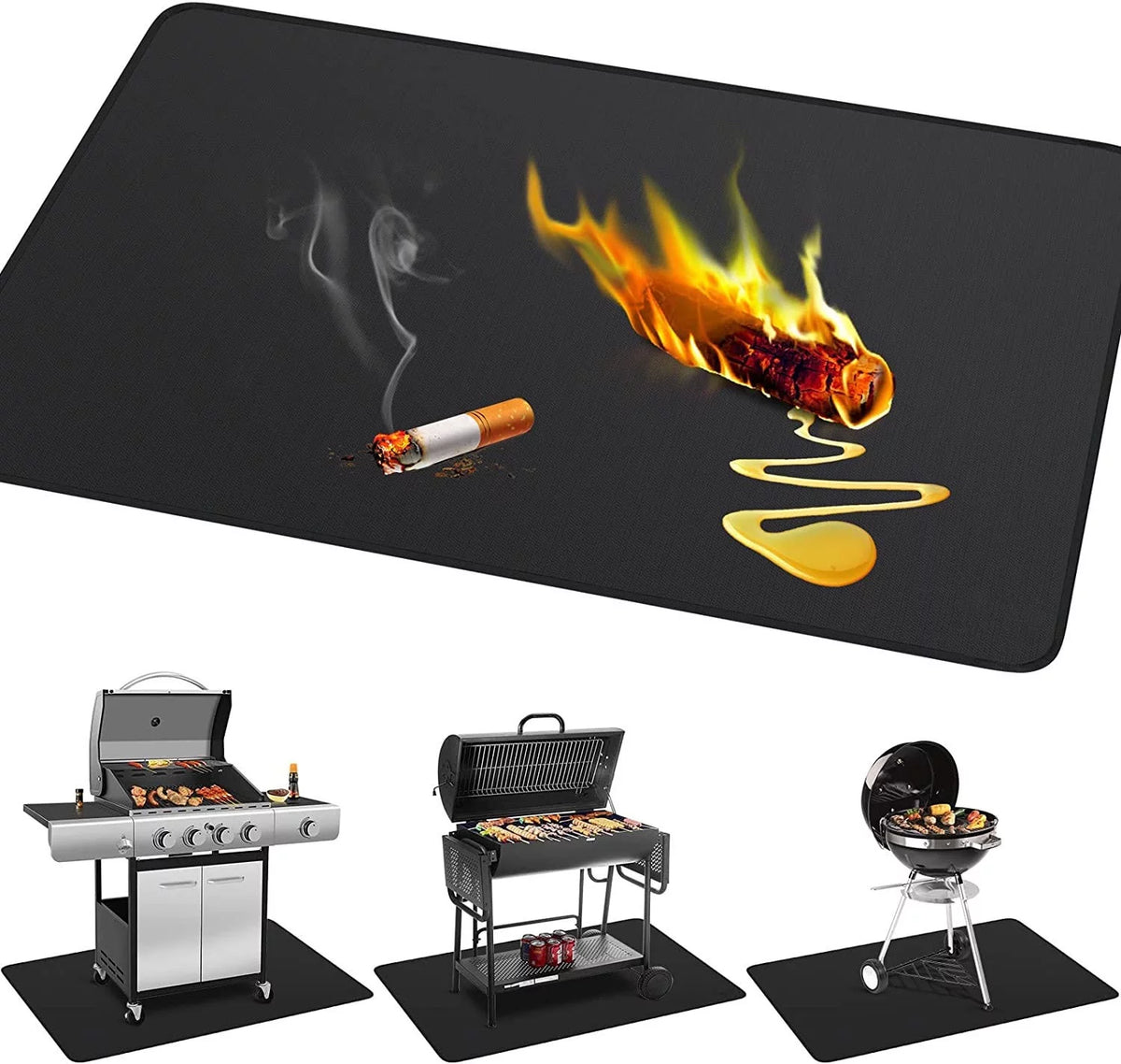 60*42in Fireproof Grill Mat X389744